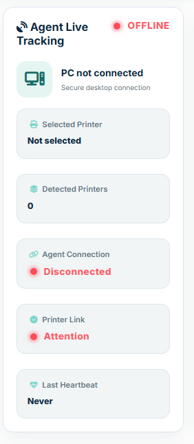 Agent live tracking